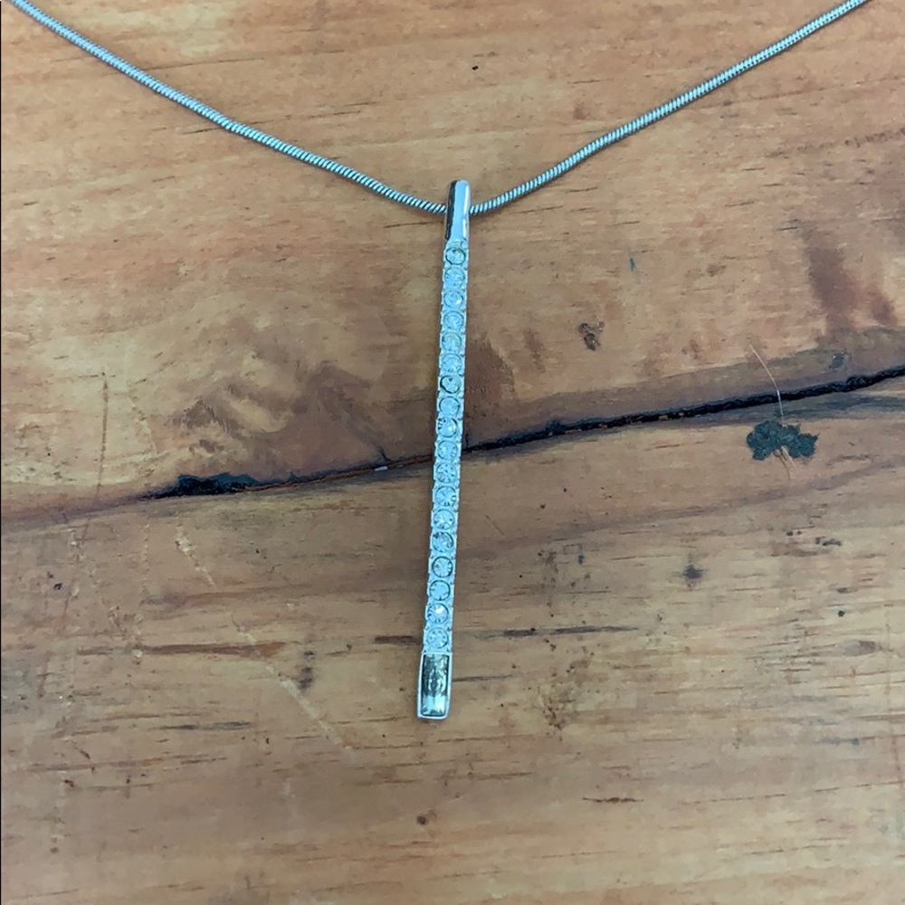 Rhinestone statement necklace simple but cute